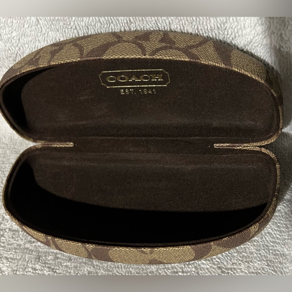 Coach eye glass case